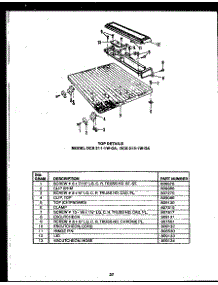 08 - Top Details parts for Amana Dishwasher DCS2151LOA / DCS21501LOA from AppliancePartsPros.com