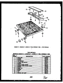 08 - Top Details parts for Amana Dishwasher DCS215-1W / DCS21501W from AppliancePartsPros.com