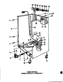 03 - Frame Details parts for Amana Dishwasher DCS-414-1H / DCS-414-1 H from AppliancePartsPros.com