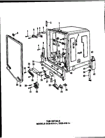 09 - Tub Details parts for Amana Dishwasher DCS-414-1W / DCS-414-1 W from AppliancePartsPros.com