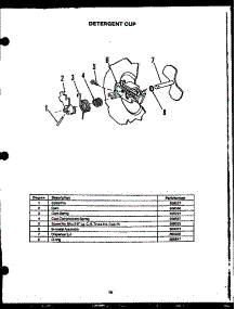02 - Detergent Cup parts for Amana Dishwasher DCS-415-1D / DCS-415-1 D from AppliancePartsPros.com