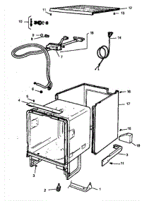 03 - Miscellaneous Parts parts for Amana Dishwasher DCS550L / P1194802W from AppliancePartsPros.com