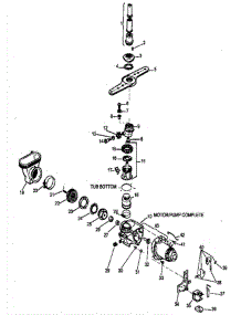 04 - Pump & Water Distribution Components parts for Amana Dishwasher DCS550L / P1194802W from AppliancePartsPros.com