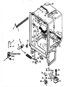 05 - Tub Parts parts for Amana Dishwasher DCS550W / P1194801W from AppliancePartsPros.com