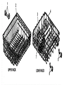 06 - Upper / Lower Rack Parts parts for Amana Dishwasher DCS550W / P1194801W from AppliancePartsPros.com