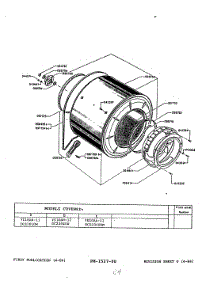 03 - Drum parts for Maytag Washer Dryer Combo DCZ1040AM from AppliancePartsPros.com