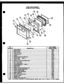 06 - Oven Door Assy parts for Amana Oven DD0820 from AppliancePartsPros.com