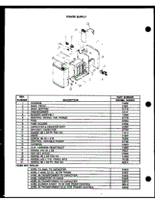 08 - Power Supply parts for Amana Oven DD0820 from AppliancePartsPros.com