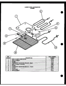 06 - Lower Oven Accessories parts for Amana Oven DD0880 from AppliancePartsPros.com
