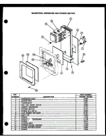 07 - Magnetron parts for Amana Oven DD0880 from AppliancePartsPros.com