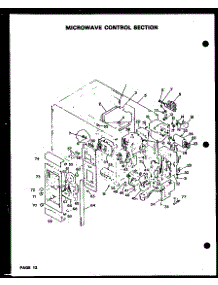 05 - Microwave Control Section parts for Amana Oven DDO-692 from AppliancePartsPros.com