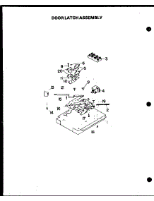 03 - Door Latch Assy parts for Amana Oven DDO-692A from AppliancePartsPros.com