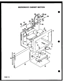04 - Microwave Cabinet Section parts for Amana Oven DDO-692C from AppliancePartsPros.com