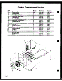 03 - Control Compartment Section parts for Amana Oven DDO-750 from AppliancePartsPros.com