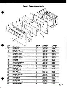 07 - Panel Door Assy parts for Amana Oven DDO-750 from AppliancePartsPros.com