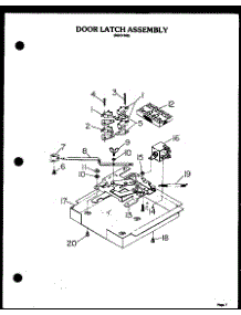 03 - Door Latch Assy parts for Amana Oven DDO-762 from AppliancePartsPros.com
