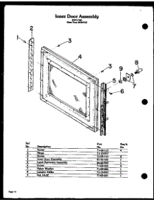 04 - Inner Door Assy parts for Amana Oven DDO-762 from AppliancePartsPros.com