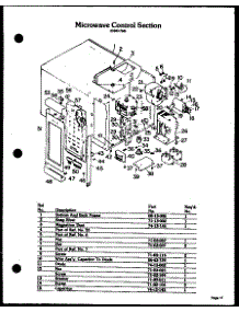 06 - Microwave Control Section parts for Amana Oven DDO-762 from AppliancePartsPros.com