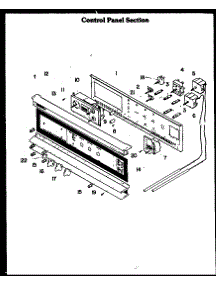 04 - Control Panel Section parts for Amana Oven DDO-790 from AppliancePartsPros.com