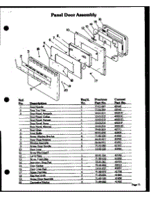 07 - Panel Door Assy parts for Amana Oven DDO-790 from AppliancePartsPros.com
