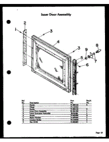 03 - Inner Door Assy parts for Amana Oven DDO-862 from AppliancePartsPros.com