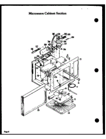 04 - Microwave Cabinet Section parts for Amana Oven DDO-862 from AppliancePartsPros.com
