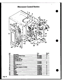 05 - Microwave Control Section parts for Amana Oven DDO-862 from AppliancePartsPros.com