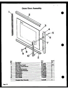 06 - Outer Door Assy parts for Amana Oven DDO-862 from AppliancePartsPros.com