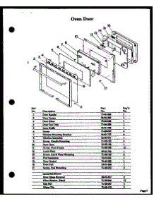 08 - Oven Door parts for Amana Oven DDO-862 from AppliancePartsPros.com