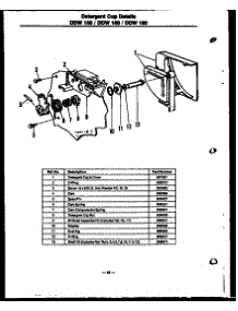 02 - Detergent Cup Details parts for Amana Dishwasher DDW155/MN03 from AppliancePartsPros.com