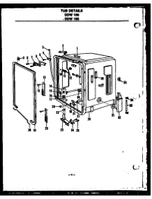 07 - Tub Details parts for Amana Dishwasher DDW160/MN04 from AppliancePartsPros.com