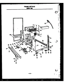 04 - Frame Details parts for Amana Dishwasher DDW190/MN02 from AppliancePartsPros.com