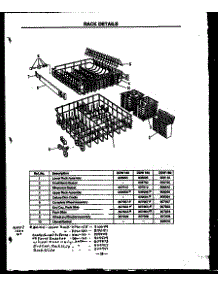 06 - Rack Details parts for Amana Dishwasher DDW190/MN02 from AppliancePartsPros.com
