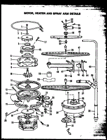 04 - Motor parts for Amana Dishwasher DDW195 from AppliancePartsPros.com