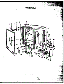 07 - Tub Details parts for Amana Dishwasher DDW195 from AppliancePartsPros.com