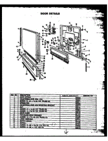 02 - Door Details parts for Amana Dishwasher DDW195CO from AppliancePartsPros.com