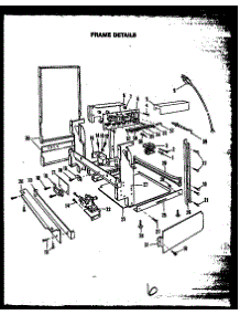 03 - Frame Details parts for Amana Dishwasher DDW195CO from AppliancePartsPros.com