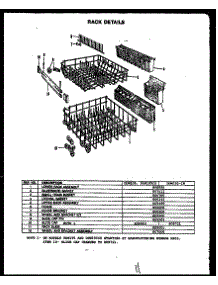 06 - Rack Details parts for Amana Dishwasher DDW195CO from AppliancePartsPros.com