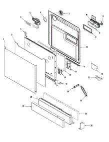 02 - Door parts for Dynasty Dishwasher DDW2470AWP from AppliancePartsPros.com