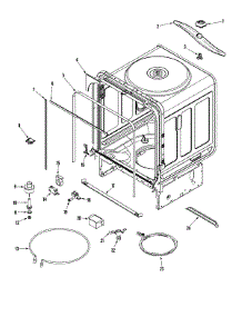 03 - Inner Tub parts for Dynasty Dishwasher DDW2470AWP from AppliancePartsPros.com