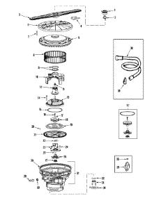 05 - Pump & Motor parts for Dynasty Dishwasher DDW2470AWP from AppliancePartsPros.com