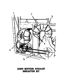 03 - 160P3 Bottom Exhuast Deflector Kit parts for Amana Dryer DE1020 from AppliancePartsPros.com