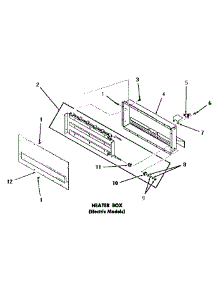 12 - Heater Box parts for Amana Dryer DE1020 from AppliancePartsPros.com