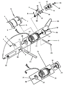 06 - Motor, Idler And Capacitor parts for Amana Dryer DE1160 from AppliancePartsPros.com
