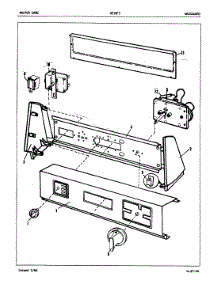 02 - Control Panel (Rev. J-K) parts for Admiral Dryer DE20F5HW from AppliancePartsPros.com