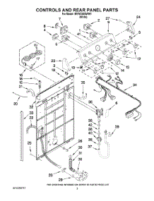 02 - Controls And Rear Panel Parts parts for Maytag Washer MVWC6ESWW1 from AppliancePartsPros.com
