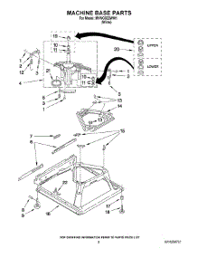 05 - Machine Base Parts parts for Maytag Washer MVWC6ESWW1 from AppliancePartsPros.com