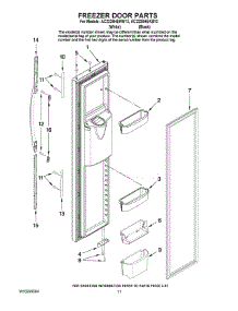 07 - Freezer Door Parts parts for Maytag Refrigerator AC2228HEKB13 from AppliancePartsPros.com