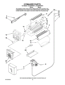 12 - Icemaker Parts parts for Maytag Refrigerator AC2228HEKB13 from AppliancePartsPros.com