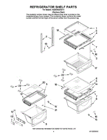 03 - Refrigerator Shelf Parts parts for Maytag Refrigerator AS2626GEKS14 from AppliancePartsPros.com